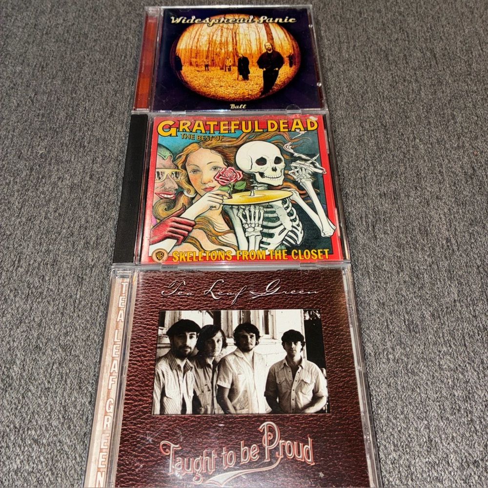 Jam Band Rock CD Lot Of 3 -Widespread Panic, Grateful Dead  Tea Leaf Green VG+